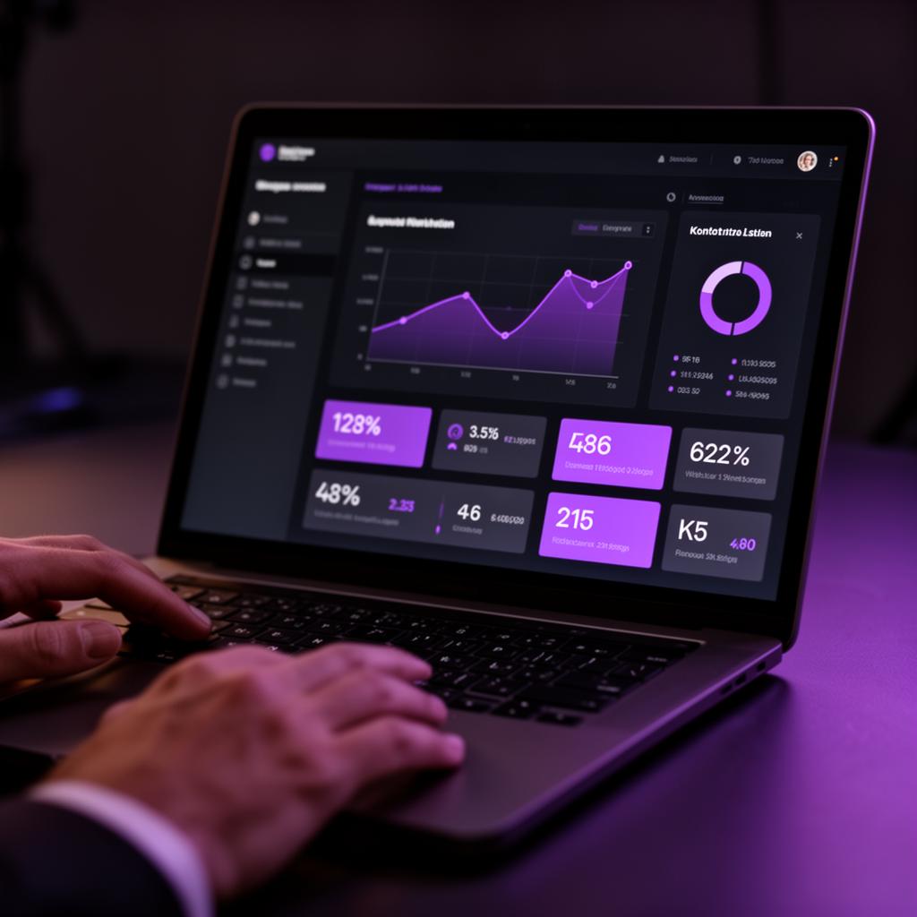 Profissional analisando dashboard de campanhas pagas